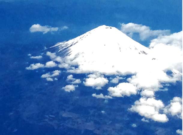 富士山飛行機から
