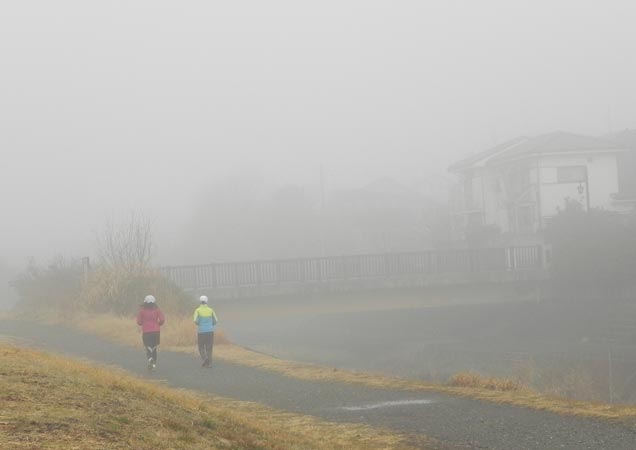 朝霧のランニング